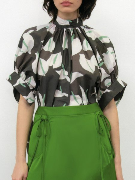 

Simple Regular Fit Short Sleeve Top, Black, Tops