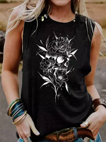 

Crew Neck Casual Loosen Short Sleeve T-Shirt, Black, T-Shirts