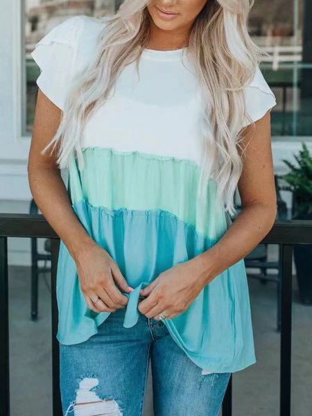 

Ink color contrast holiday a swing top T-shirt plus size, Multicolor, Shirts & Blouses