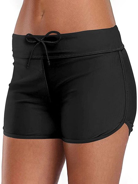 

Beach American Flag Swimsuit Shorts Plus Size, Black, Swimwear