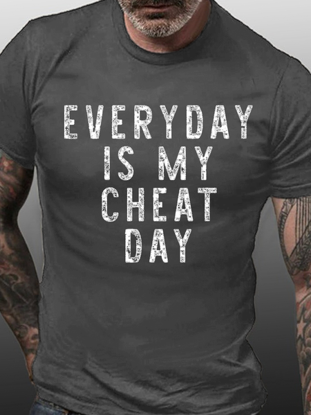 

Everyday Is My Cheat Day Shirts&Tops, Deep gray, T-shirts