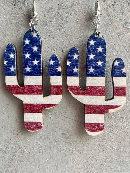 

Independence Day Star Flag Earrings, Color4, Earrings