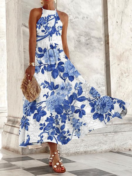 

Casual Short Sleeve Knit Dress, Blue, Dresses
