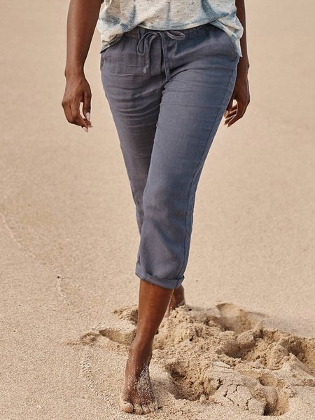 

Cotton Solid Plain Regular Fit Casual Pants, Gray, Pants