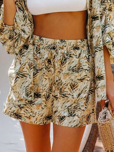 

Casual Floral Shorts, Multicolor, Shorts