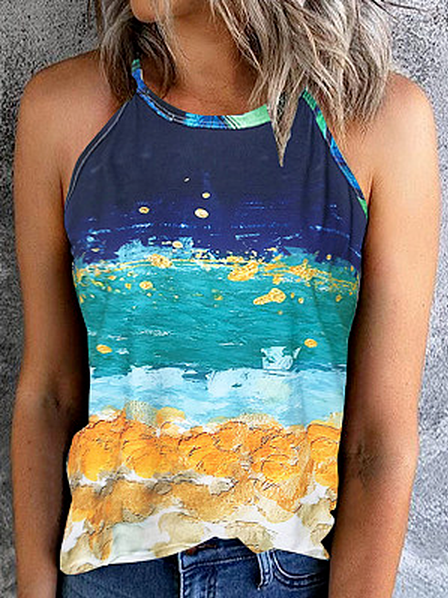 

Halter Vacation Ombre Knit, Multicolor, Tanks & Camis