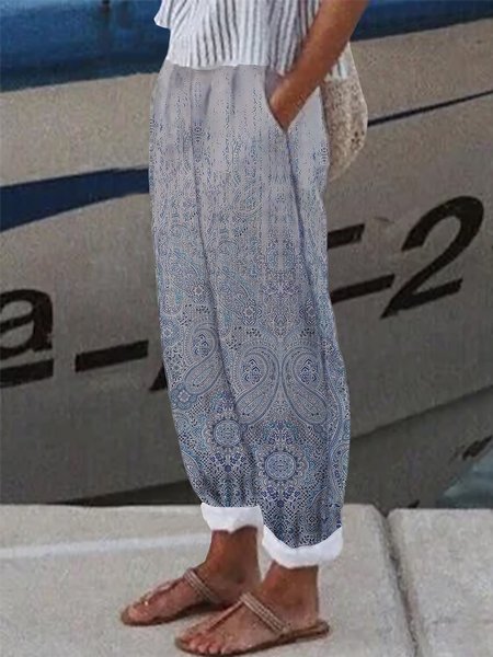 

Loosen Pants, Blue, Pants