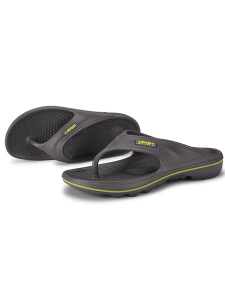 

JFN Men's Fashion Flip-Flops Anti-Slip Sandals, Gray, Flats & Loafers