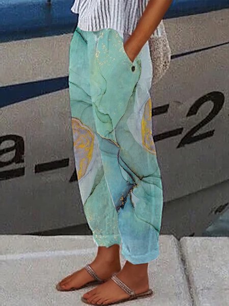 

Tie Dye Pants, Green, Pants