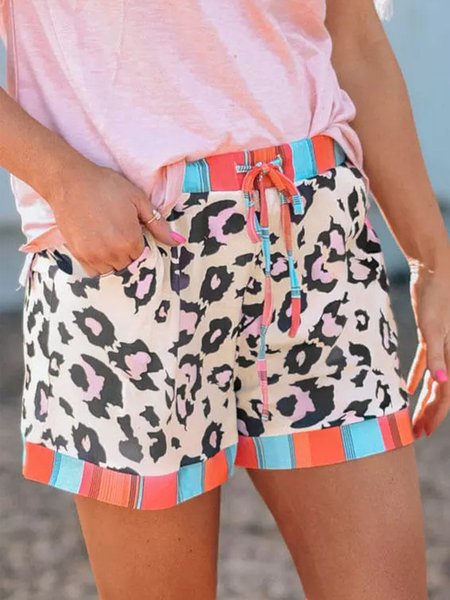 

Leopard Regular Fit Shorts, Shorts
