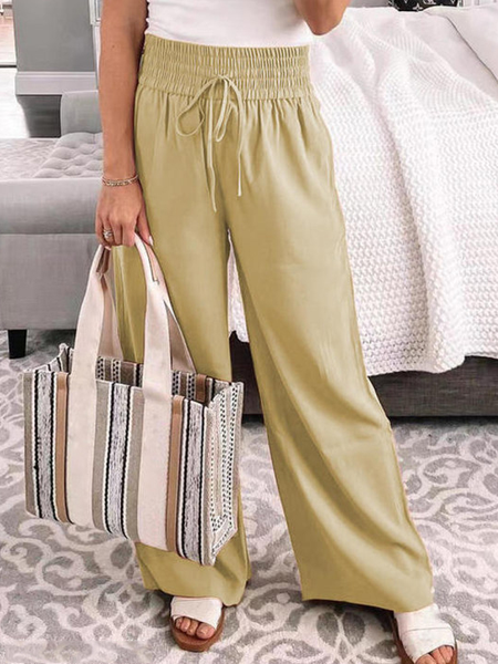 

Solid Vacation Cotton Pants, Light khaki, Pants