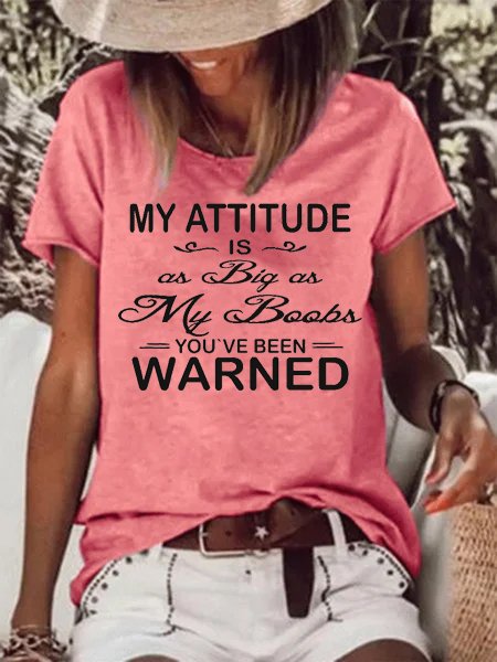

Women's Casual Crew Neck Short Sleeve T-Shirt, Pink, T-shirts