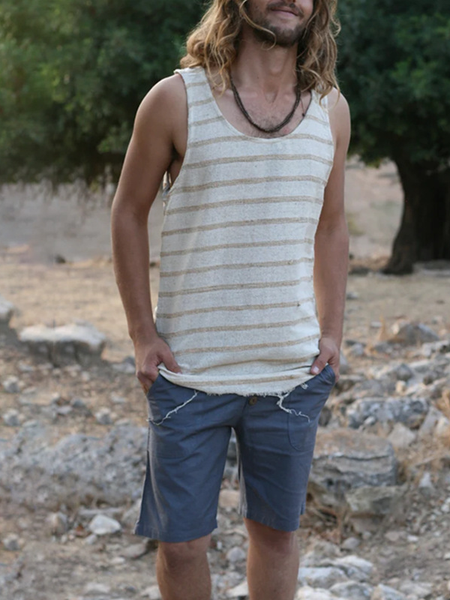 

Striped Casual Knit, Off white, Men's Clothing>>Men's Tops>>tank & camis