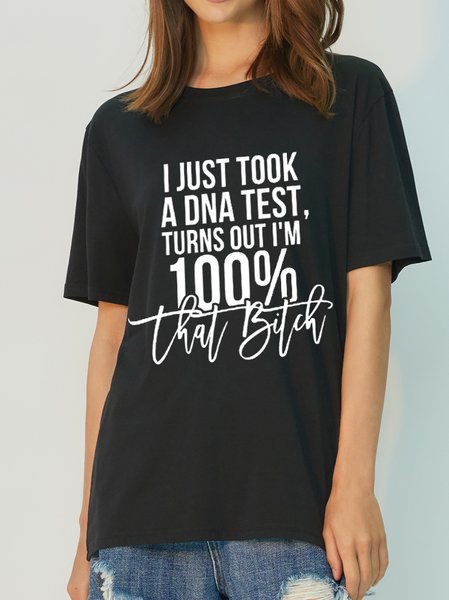 

Bad Bitch Funny Saying Print Antimicrobial Fabric T-shirt, Black, T-shirts