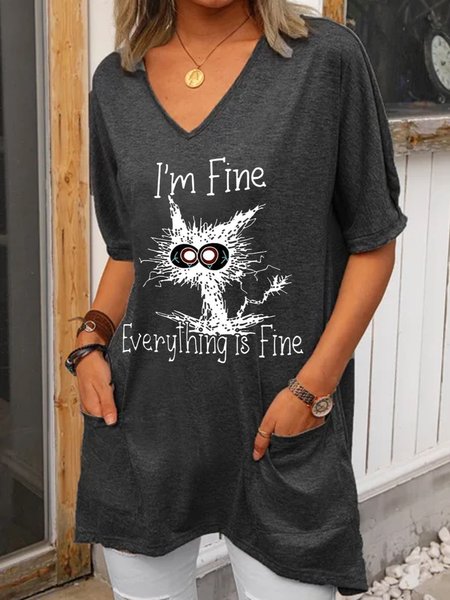 

Discount! Basic Ladies Casual Loose Top, Multicolor, T-Shirts