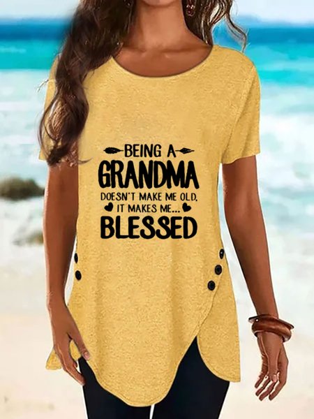 

Being A Great Grandma Doesn't Make Me Old It Makes Me Blessed T-shirts, Yellow, T-Shirts