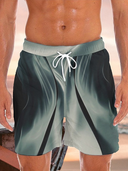 

Artistic painting rendering tie-dye Shorts, As picture, Shorts