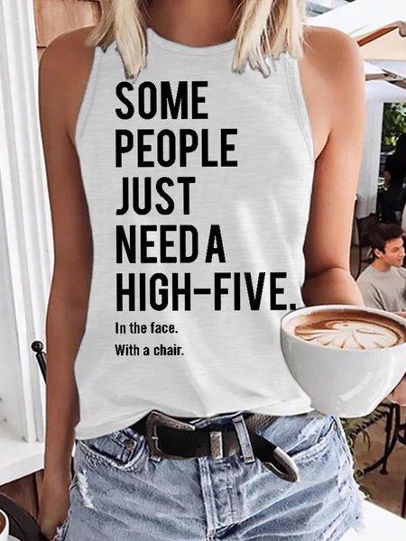 

Mens Funny quotes letter Casual Knit, White, Tank Tops