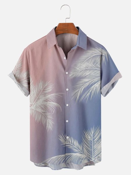 

Cotton Linen Hawaiian Casual Shorts, As picture, Shirts ＆ Blouse