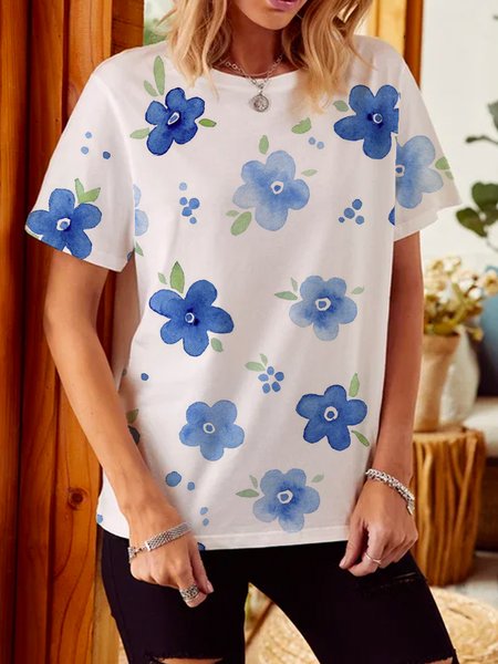 

Discount! Ladies Casual Knit T-Shirt, Multicolor, T-Shirts