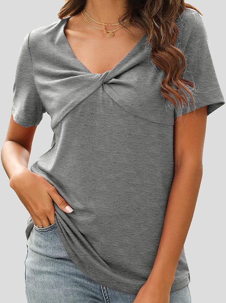 

Regular Fit Short Sleeve T-Shirt, Gray, T-Shirts