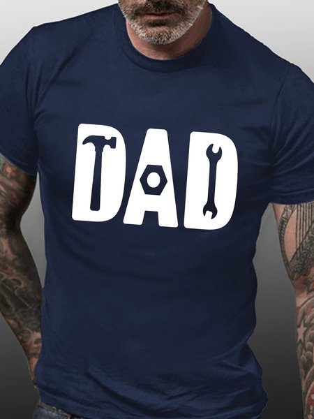 

Dad Funny Father's Day Gift Crew Neck T-shirt, Purplish blue, T-shirts