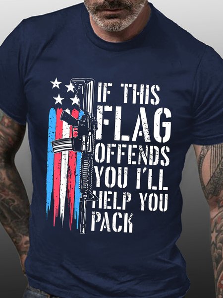 

Transgender If This Flag Offends You T-shirt, Purplish blue, T-shirts