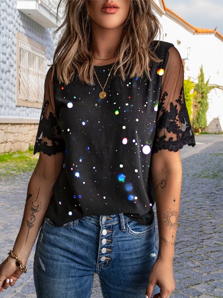 

Discount! Women's Resort Knit T-Shirt, Multicolor, Shirts & Blouses