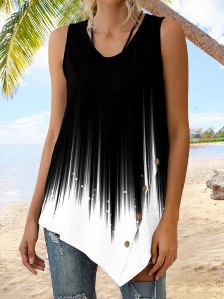 

Camo Color Block Casual Loosen Knit, Multicolor, Tanks & Camis