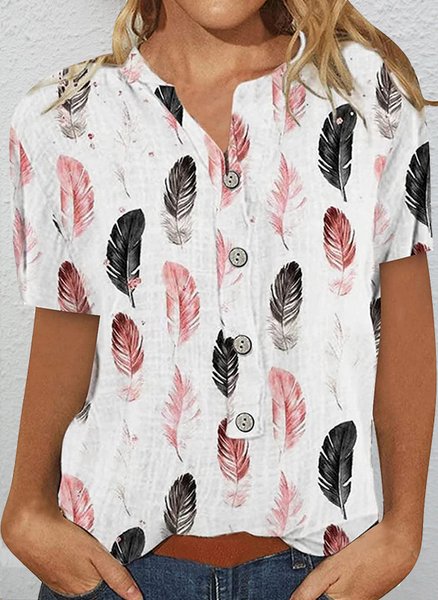 

Regular Fit Short Sleeve Blouse, White, Shirts & Blouses