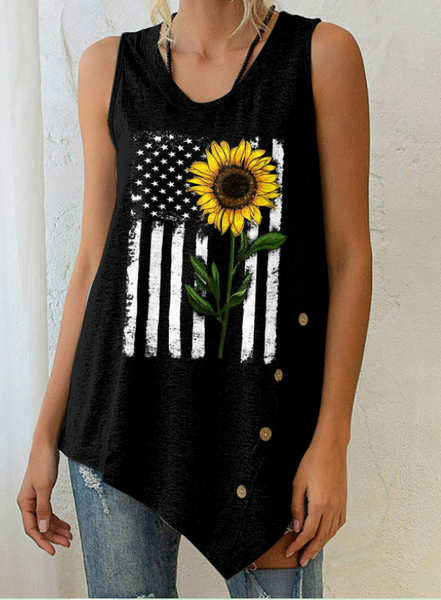 

Casual Loosen Knit, Black, Tanks & Camis