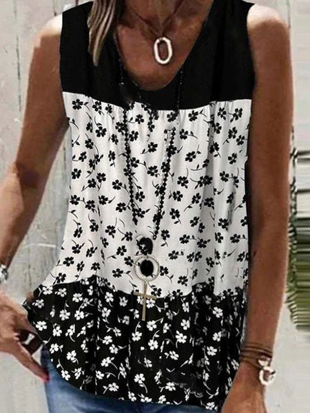

Crew Neck Short Sleeve Tops, Black, Tanks & Camis