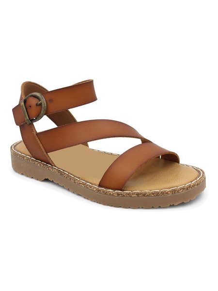 

Casual Flat Sandals, Brown, Sandals