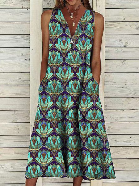 

Regular Fit Simple Short Sleeve Woven Dress, Green, Dresses