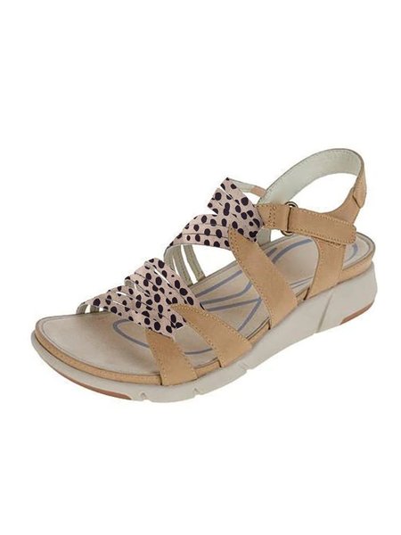 

Snake Print Leopard Print Plain Strap Casual Sandals, Sandals