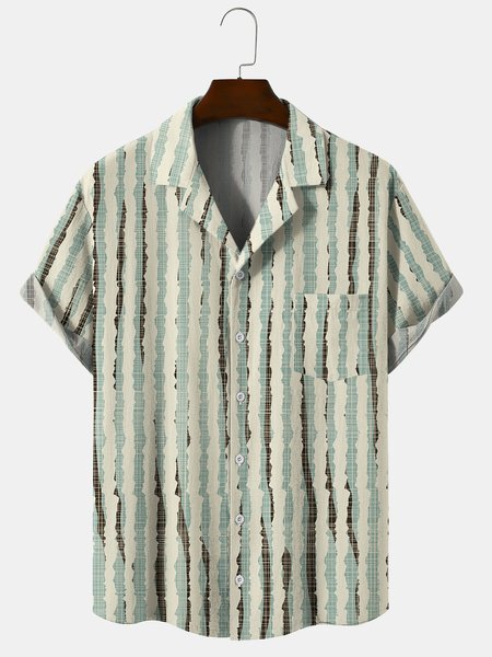 Short Sleeve Vacation Shirt, Off white, Shirts ＆ Blouse