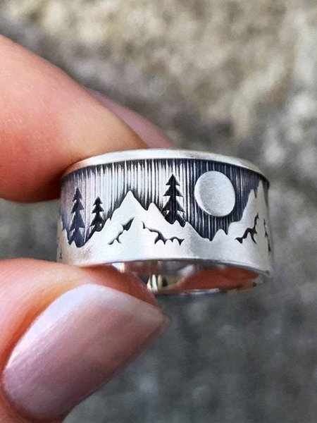 

Vintage Natural Style Delicate Ring, Silver, Rings