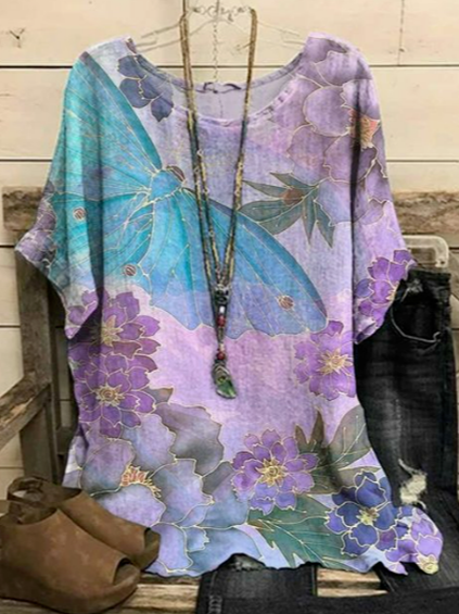 

Crew Neck Casual Tops, Multicolor, Shirts & Blouses