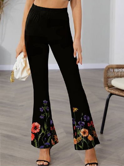 

Regular Fit Vintage Pants, Black, Pants