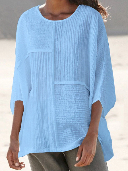 

Regular Fit Crew Neck Tops, White, Shirts & Blouses