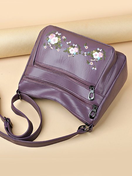 

Large Capacity Multi Pocket Crossbody Bag Outdoor Shoulder Bag Handbag, Purple, Bags