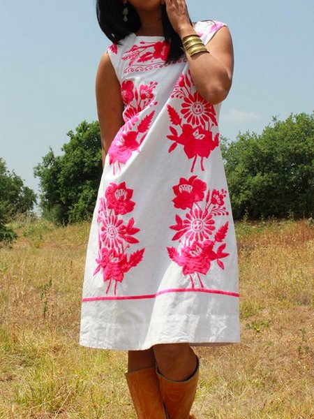 

Discount! Resort Style Ladies Loose Dress, Multicolor, Dresses