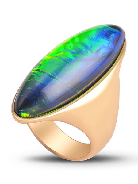 

Antique Metal Multicolor Crystal Ring, Rings