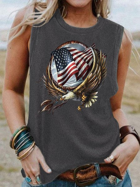 

Hoop Eagle Casual Tanks & Camis, Gray, Tank Tops