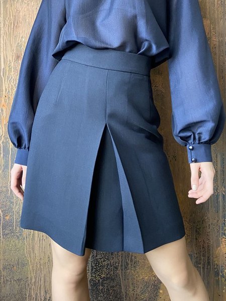 

Simple Regular Fit Skirt, Blue, Mini Skirts