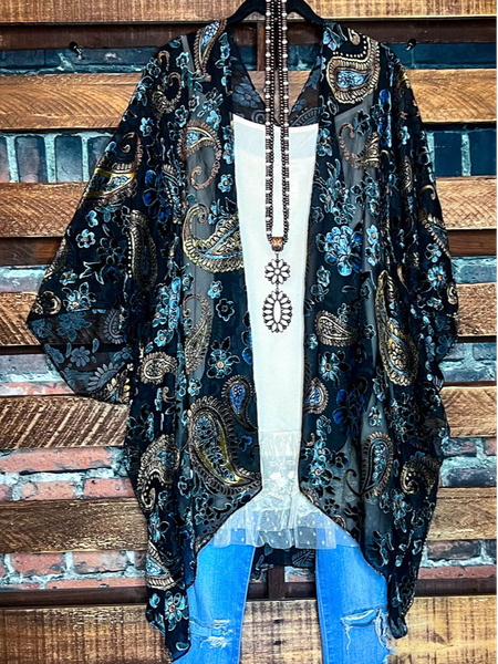 

Casual Floral Collarless Other Coat, Black, Cardigans