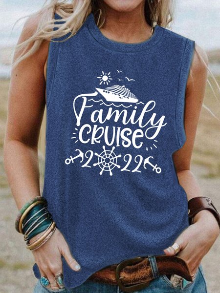 

Family Cruise Women's Cotton Blends Tanks & Camis, Light blue, Tank Tops