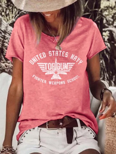 

eagle women’s Cotton-Blend Loose Crew Neck T-Shirt, Pink, T-shirts