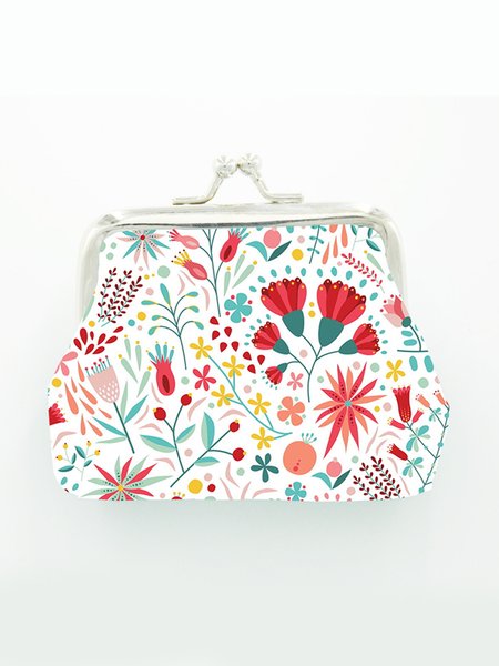

JFN Ethnic Floral Kiss Lock Coin Purse, Women's Bags