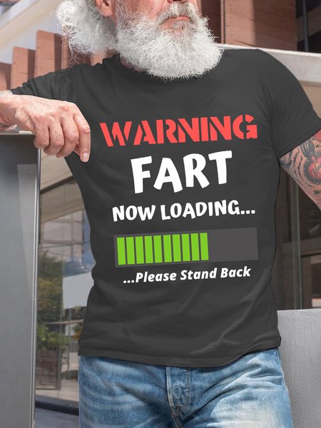 

Men Funny Fart Now Loading Rude Offensive Fart Humor Casual T-Shirt, Deep gray, T-shirts